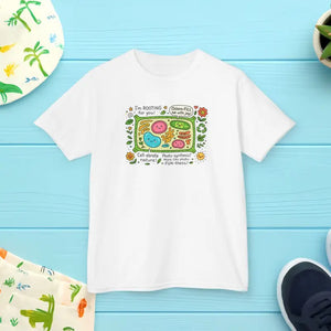 Plant Cell Biology Kids Lightweight Tee - Cotton Graphic Shirt - Dipaliz - Clothes