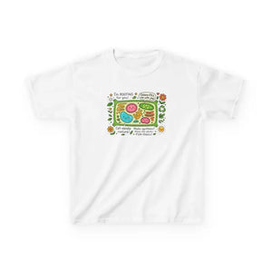 Plant Cell Biology Kids Lightweight Tee - Cotton Graphic Shirt - Dipaliz - Clothes