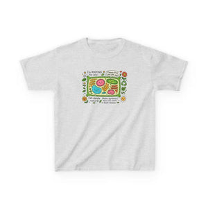 Plant Cell Biology Kids Lightweight Tee - Cotton Graphic Shirt - Dipaliz - Clothes