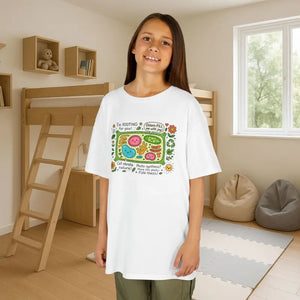 Plant Cell Biology Kids Lightweight Tee - Cotton Graphic Shirt - Dipaliz - White / Xs - Clothes