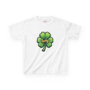 Kids Lucky Shamrock Tee - St Patricks Day Shirt - Dipaliz - White / Xs - T-shirts