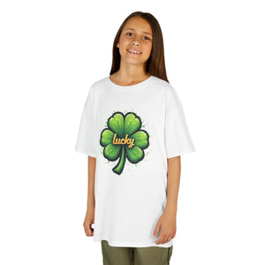 Kids Lucky Shamrock Tee - St Patrick’s Day - Dipaliz - T-shirts - Xs