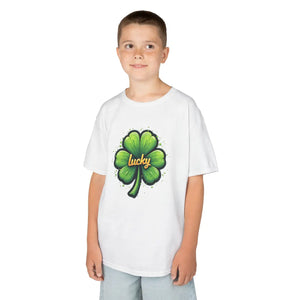 Kids Lucky Shamrock Tee - St Patrick’s Day - Dipaliz - T-shirts - Xs