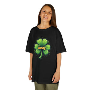 Kids Lucky Shamrock Tee - St Patrick’s Day - Dipaliz - T-shirts - Xs