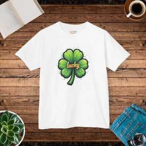 Kids Lucky Shamrock Tee - St Patrick’s Day - Dipaliz - T-shirts - Xs