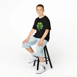 Kids Lucky Shamrock Tee - St Patrick’s Day - Dipaliz - T-shirts - Xs