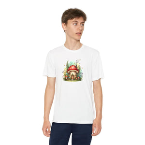 Kids Mushroom Cottage T‑shirt Cute Woodland Fairy House Tee for Youth - T-shirts - s