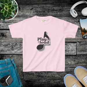 Kids Music Theme Tee - Rocking Style for Lovers - Dipaliz - Light Pink / Xs - T-shirts