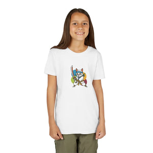 Soft Kids Ninja Cat Tee - Playful Adventure Cotton - Dipaliz - T-shirts