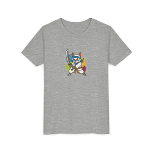 Soft Kids Ninja Cat Tee - Playful Adventure Cotton - Dipaliz - T-shirts