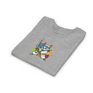 Soft Kids Ninja Cat Tee - Playful Adventure Cotton - Dipaliz - T-shirts