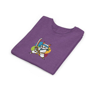 Soft Kids Ninja Cat Tee - Playful Adventure Cotton - Dipaliz - T-shirts
