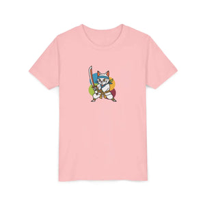 Soft Kids Ninja Cat Tee - Playful Adventure Cotton - Dipaliz - T-shirts