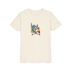 Soft Kids Ninja Cat Tee - Playful Adventure Cotton - Dipaliz - T-shirts