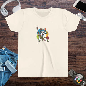 Soft Kids Ninja Cat Tee - Playful Adventure Cotton - Dipaliz - T-shirts