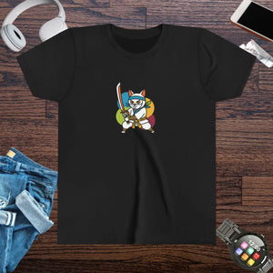 Soft Kids Ninja Cat Tee - Playful Adventure Cotton - Dipaliz - T-shirts