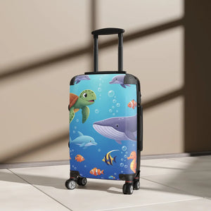 Kids Ocean Animals Suitcase - Durable Hard Shell - Dipaliz - Suitcases