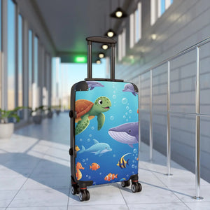 Kids Ocean Animals Suitcase - Durable Hard Shell - Dipaliz - Suitcases