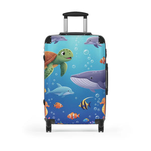 Kids Ocean Animals Suitcase - Durable Hard Shell - Dipaliz - Suitcases