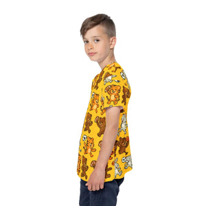 Active Animal Print Tee - Kids Playful Sports - Dipaliz - T-shirts