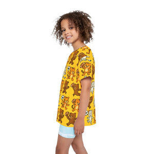 Active Animal Print Tee - Kids Playful Sports - Dipaliz - T-shirts