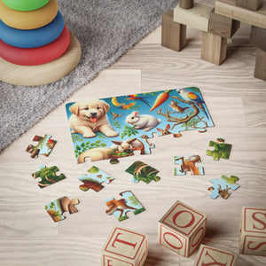 Adorable Animals Kids’ Puzzle 30 Piece Chipboard - Dipaliz - Jigsaw Puzzles