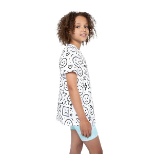 Vibrant Kids Sports Jersey - Fun Emoji Design - Dipaliz - T-shirts