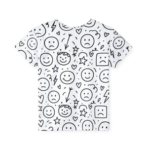Vibrant Kids Sports Jersey - Fun Emoji Design - Dipaliz - T-shirts