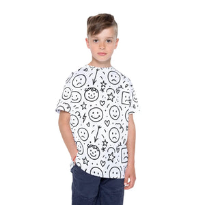 Vibrant Kids Sports Jersey - Fun Emoji Design - Dipaliz - T-shirts