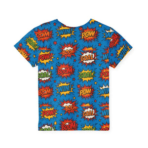 Kids Sports Jersey - Fun Comic Print Playful Everyday Wear - Dipaliz - T-shirts