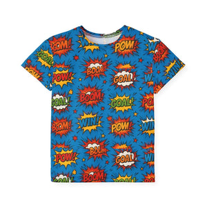 Kids Sports Jersey - Fun Comic Print Playful Everyday Wear - Dipaliz - T-shirts