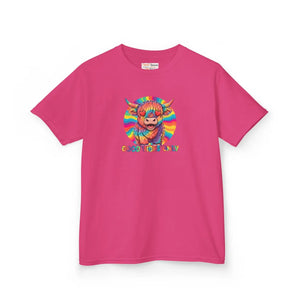 Kids T-shirt, Colorful ?Good Vibes Only’ Rainbow Monster Tee - T-shirts