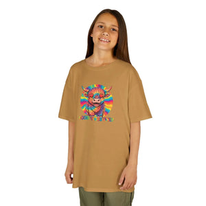 Kids T-shirt, Colorful ?Good Vibes Only’ Rainbow Monster Tee - T-shirts