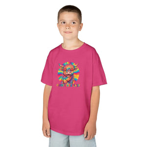 Kids T-shirt, Colorful ?Good Vibes Only’ Rainbow Monster Tee - T-shirts