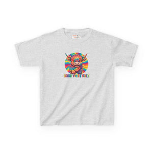 Kids T-shirt, Colorful ?Good Vibes Only’ Rainbow Monster Tee - T-shirts