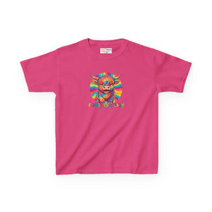 Kids T-shirt, Colorful ?Good Vibes Only’ Rainbow Monster Tee - T-shirts