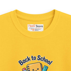Kids Tee, Cute ?Back to School’ Notebook & Pencils Graphic - T-shirts