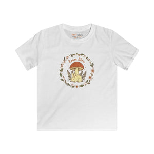 Kids Tee, ?Roam Slow’ Mushroom Woodland Graphic - T-shirts