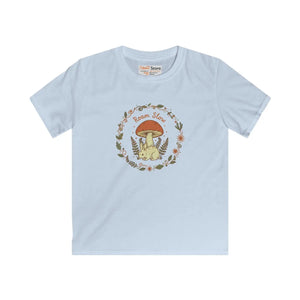 Kids Tee, ?Roam Slow’ Mushroom Woodland Graphic - T-shirts