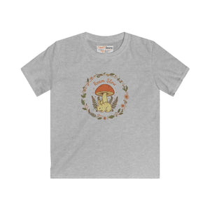 Kids Tee, ?Roam Slow’ Mushroom Woodland Graphic - T-shirts