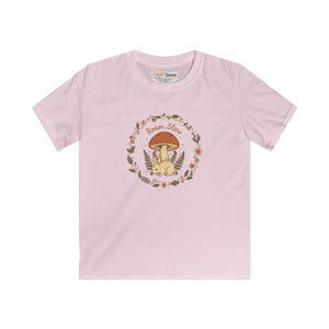 Kids Tee, ?Roam Slow’ Mushroom Woodland Graphic - T-shirts