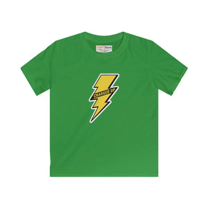 Kids Tee - Yellow Lightning Bolt ?Charged Up’ Graphic - T-shirts - s