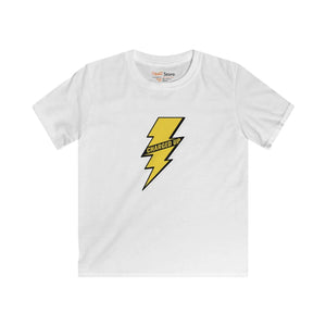 Kids Tee - Yellow Lightning Bolt ?Charged Up’ Graphic - T-shirts - s
