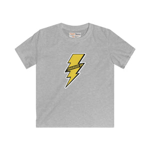 Kids Tee - Yellow Lightning Bolt ?Charged Up’ Graphic - T-shirts - s