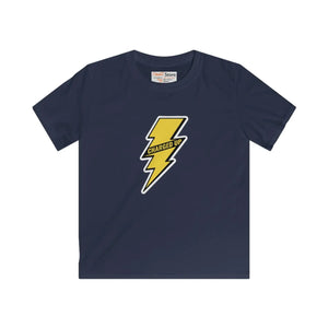 Kids Tee - Yellow Lightning Bolt ?Charged Up’ Graphic - T-shirts - s