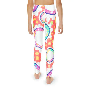 Kids Length Leggings Colorful Circles Active Play Pants Dipaliz - Activewear