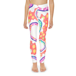 Kids Length Leggings Colorful Circles Active Play Pants Dipaliz - Activewear