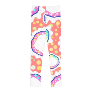Kids Length Leggings Colorful Circles Active Play Pants Dipaliz - Activewear