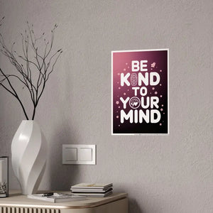 Mental Health Poster High-gloss Inspiring Wall Art by Dipaliz - Posters