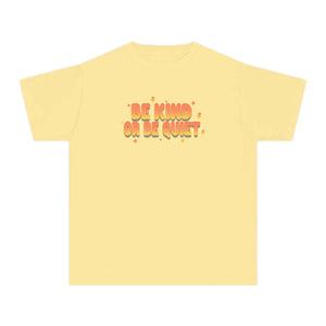 Be Kind or Quiet Youth Tee - Positive Message Graphic T-shirt - T-shirts
